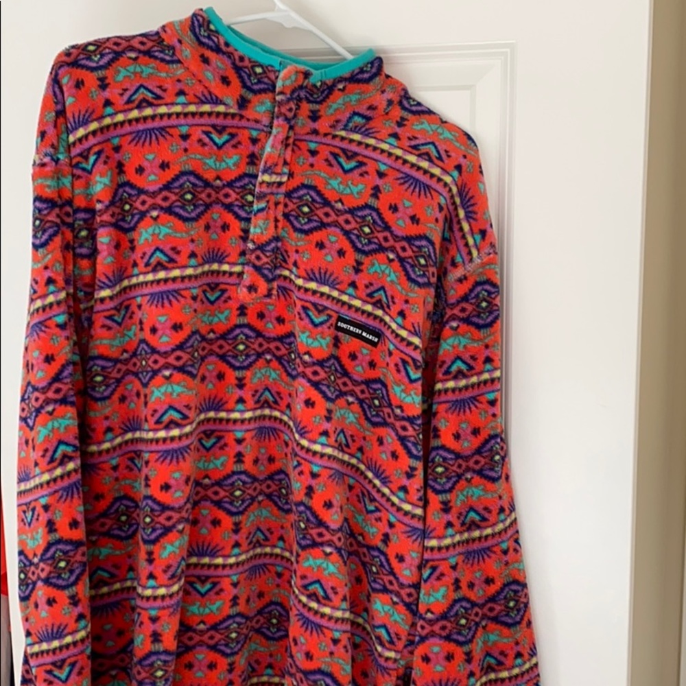 Southern marsh dorado fleece pullover